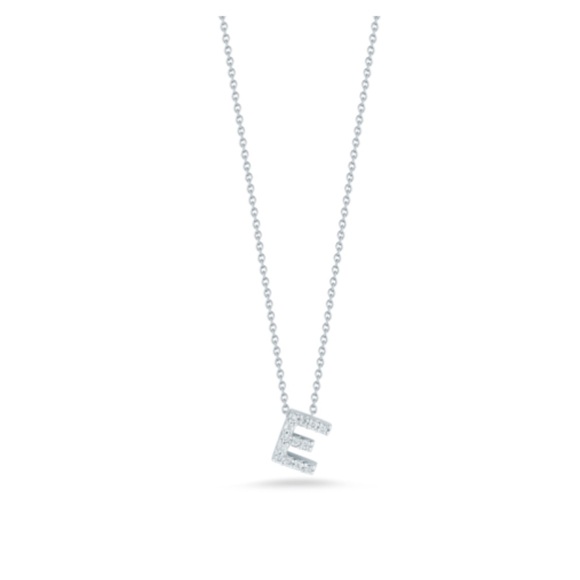 Roberto Coin Diamond E Necklace - Picture 3 of 13